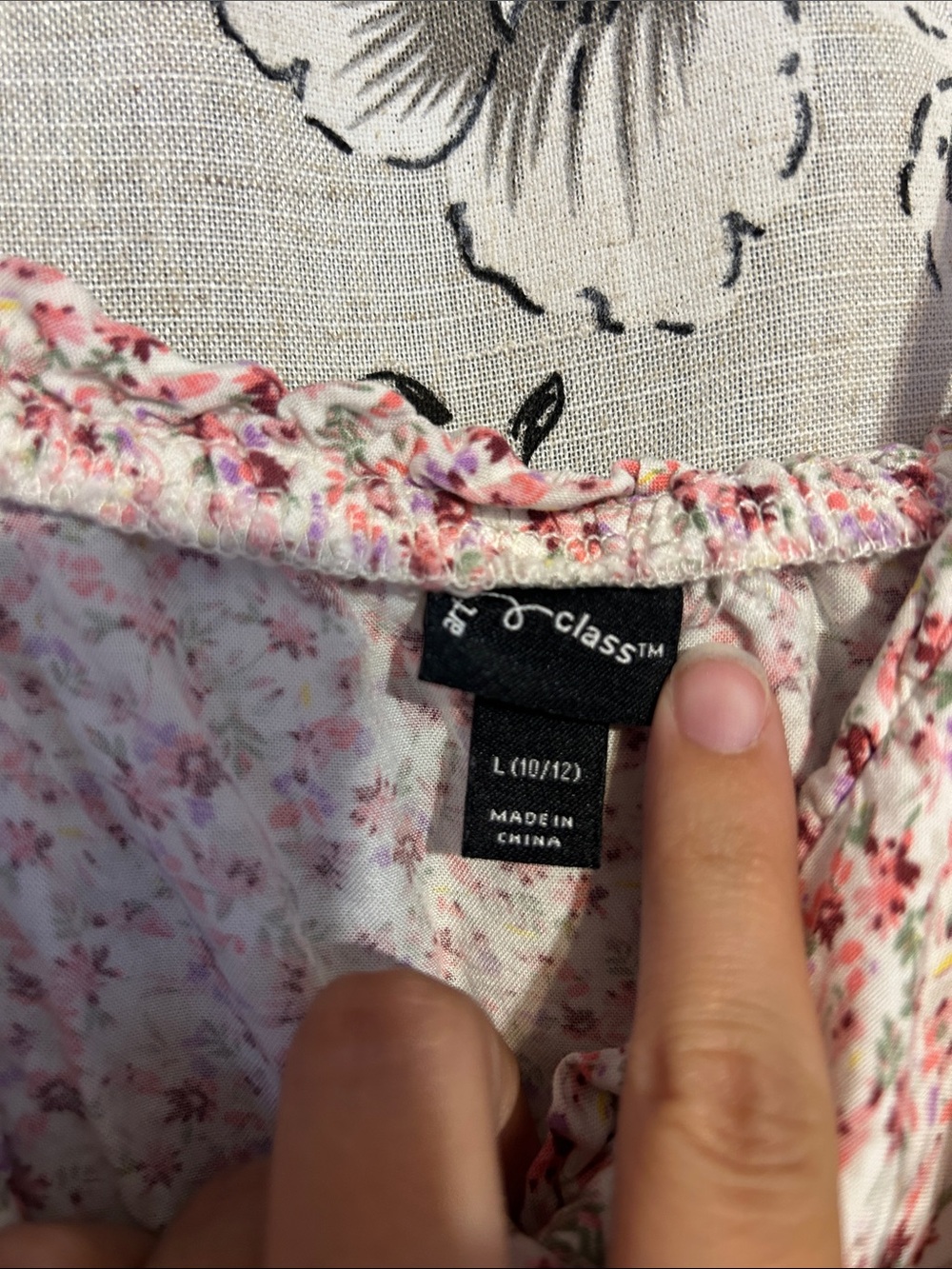art class Pink Floral Ruffle High-Low Sundress - Picture 2 of 4